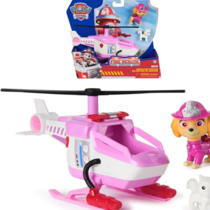 PAW PATROL Fire Rescue Skyes Rescue Helicopter with Rescue Claw and Skye Figure